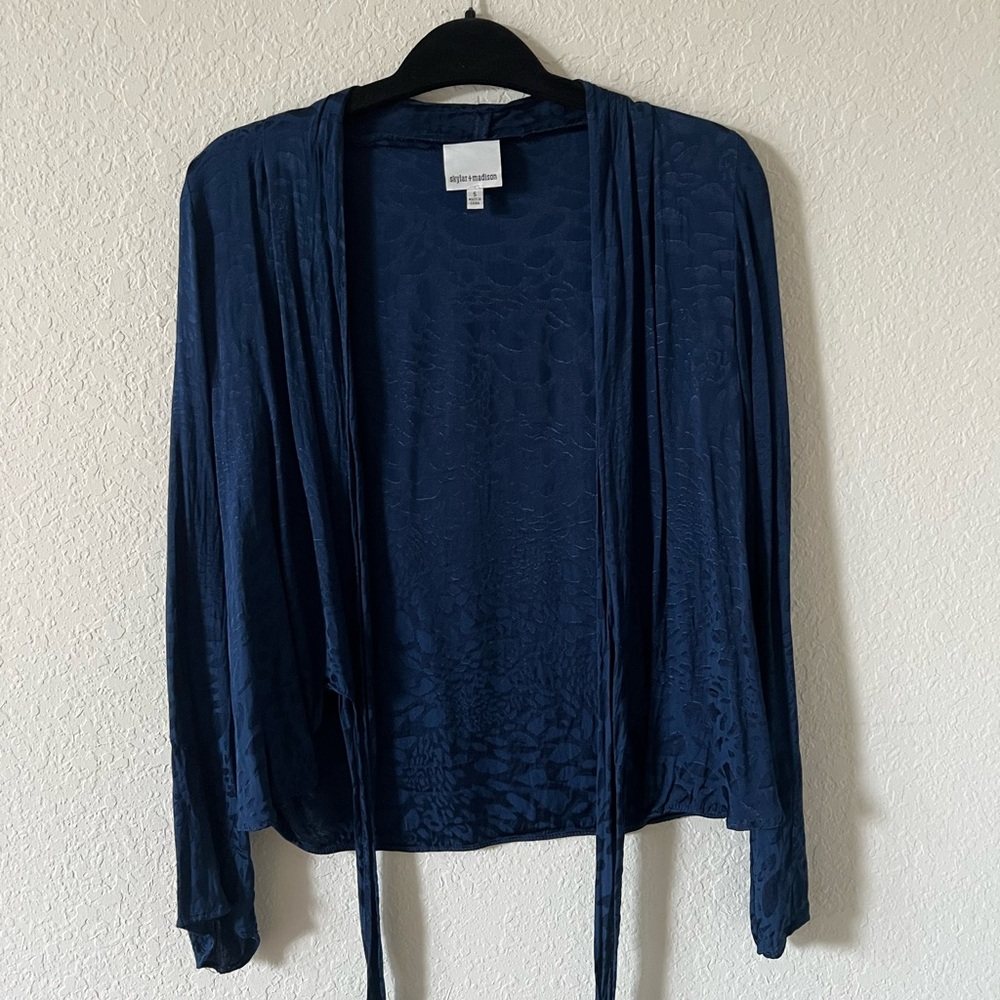 Skylar + Madison Navy Blue Blouse
